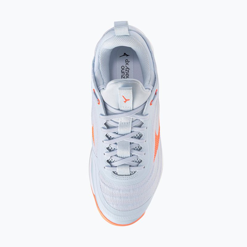 Dámske volejbalové topánky Mizuno Wave Luminous Elite blue finch/lava orange/flamingo coral 5