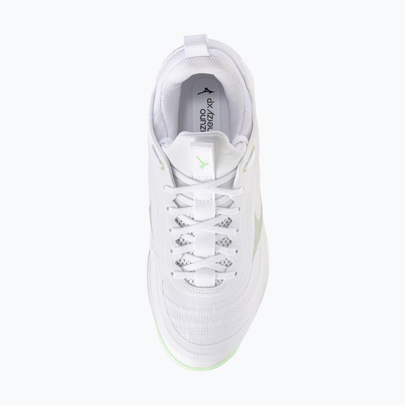 Dámske volejbalové topánky Mizuno Wave Luminous Elite white/aqua gray/ambrosia 5