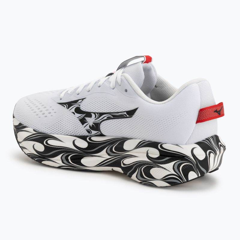 Pánske bežecké topánky Mizuno Wave Rider 30 Disclosure white/black/high risk red 3