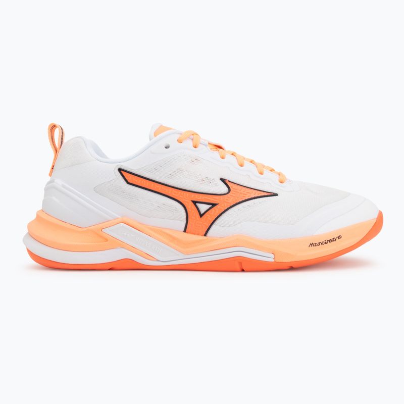 Hádzanárske topánky Mizuno Wave Stealth Elite white/lava orange 2