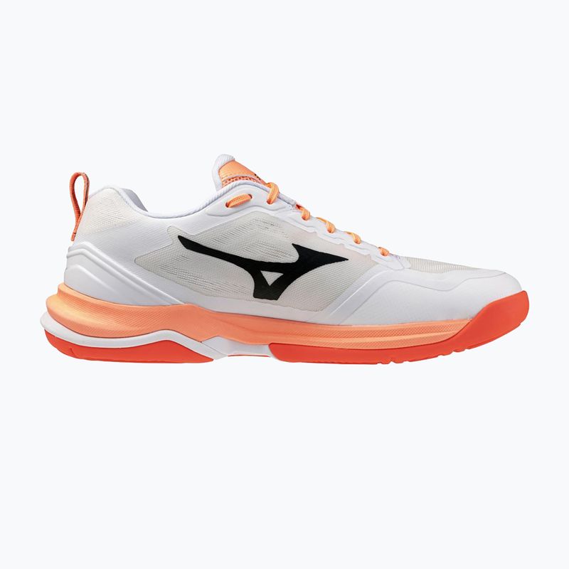 Hádzanárske topánky Mizuno Wave Stealth Elite white/lava orange 2