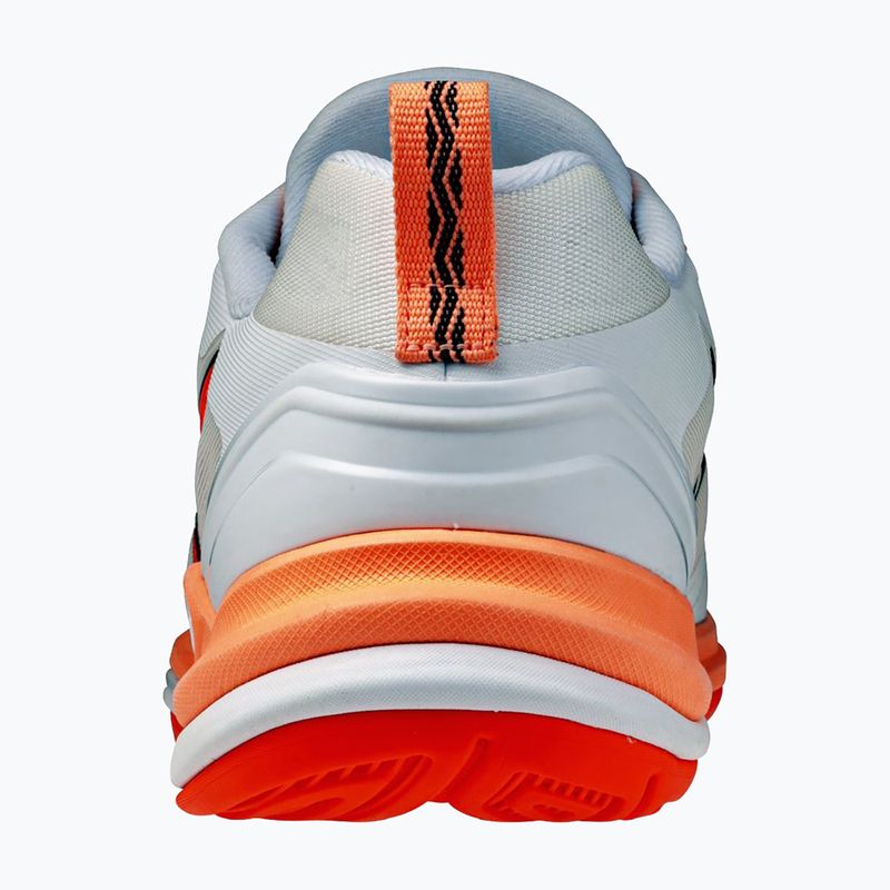 Hádzanárske topánky Mizuno Wave Stealth Elite white/lava orange 3
