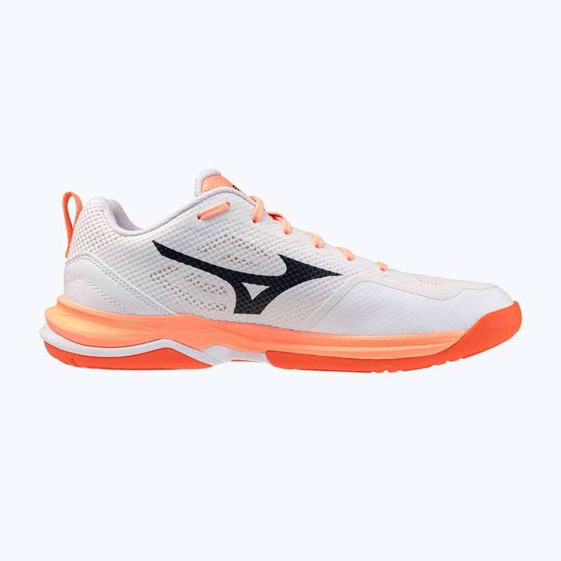 Hádzanárske topánky Mizuno Wave Stealth Pro white/black/flamingo coral 2