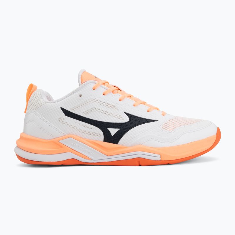 Hádzanárske topánky Mizuno Wave Stealth Pro white/black/flamingo coral 2