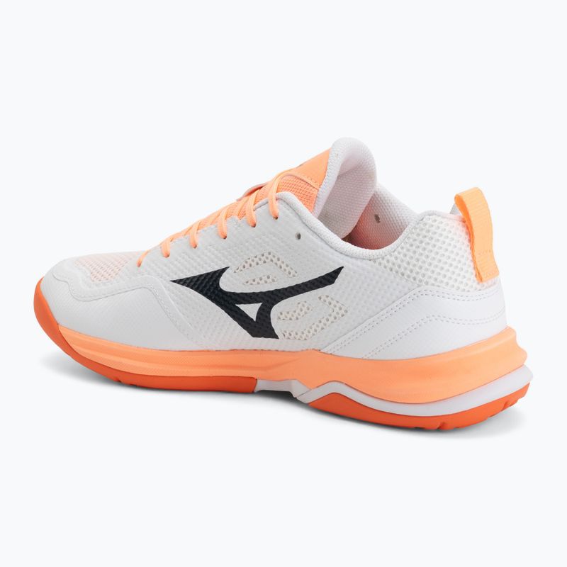 Hádzanárske topánky Mizuno Wave Stealth Pro white/black/flamingo coral 3
