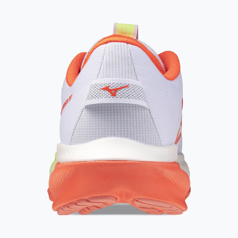 Dámske bežecké topánky Mizuno Wave Rider 30 white/flamingo coral/lime pulp 5