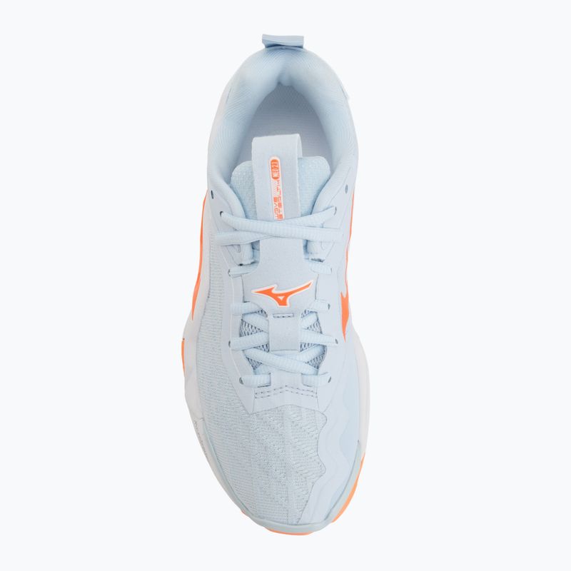 Dámske hádzanárske topánky Mizuno Wave Stealth Neo 2.1 blue finch/lava orange/white 5
