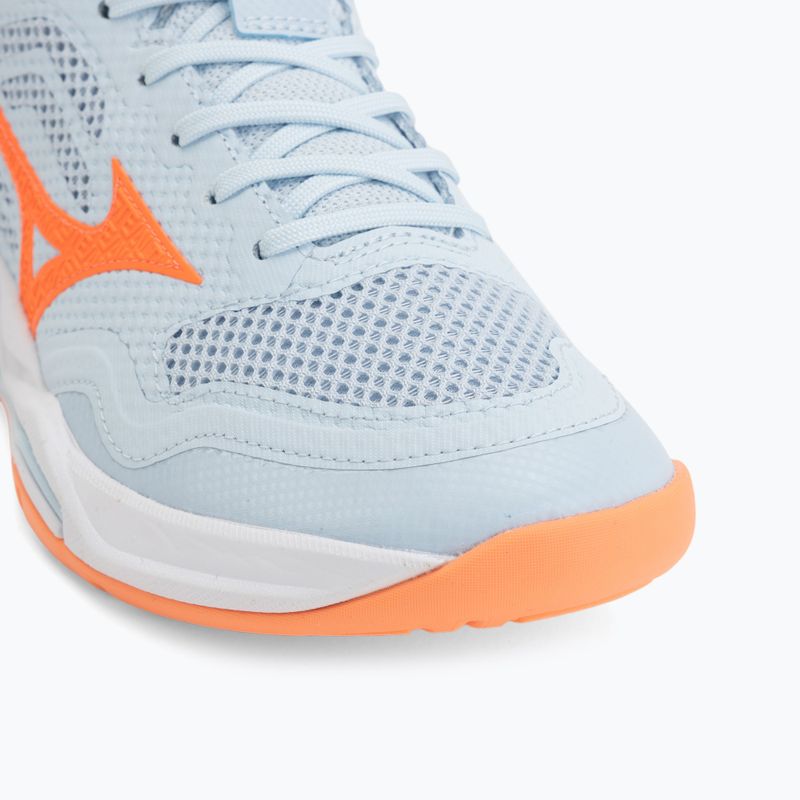 Dámske hádzanárske topánky Mizuno Wave Stealth Pro blue finch/lava orange 7