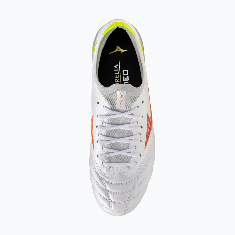 Kopačky  Mizuno Morelia Neo V β Japan AG white/lava orange/evening primrose 5