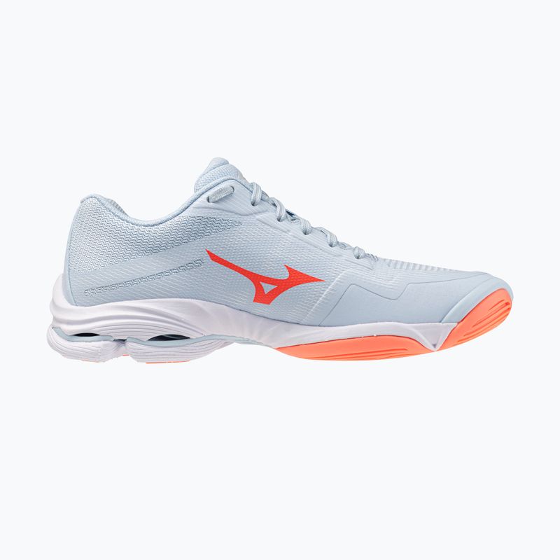 Dámske volejbalové topánky Mizuno Wave Lightning Pro blue finch/lava orange/flamingo coral 2