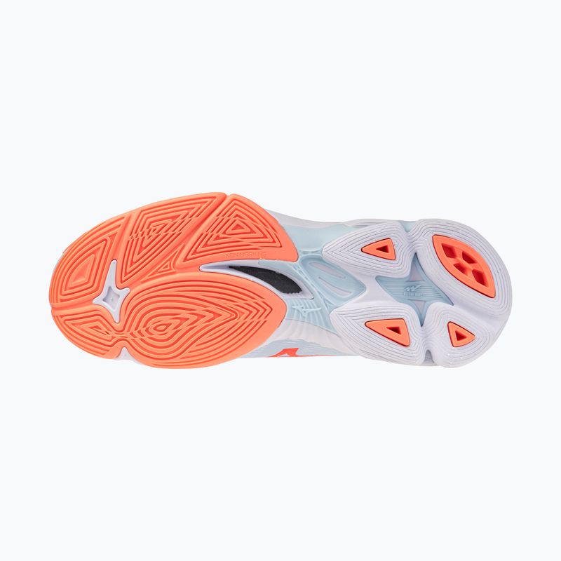Dámske volejbalové topánky Mizuno Wave Lightning Pro blue finch/lava orange/flamingo coral 4