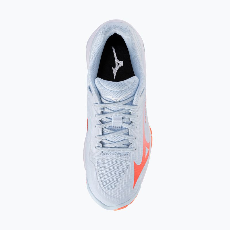 Dámske volejbalové topánky Mizuno Wave Lightning Pro blue finch/lava orange/flamingo coral 5