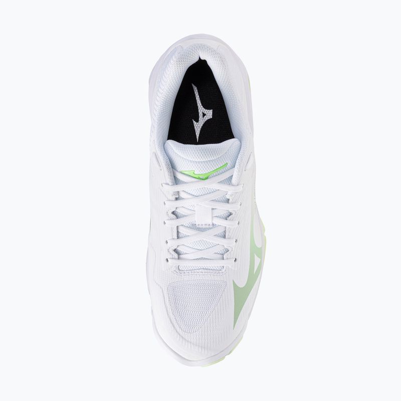 Dámske volejbalové topánky Mizuno Wave Lightning Pro white/aqua gray/ambrosia 5