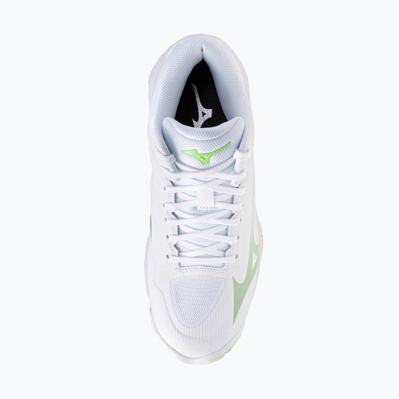 Dámske volejbalové topánky Mizuno Wave Lightning Pro Mid white/aqua gray/ambrosia 5