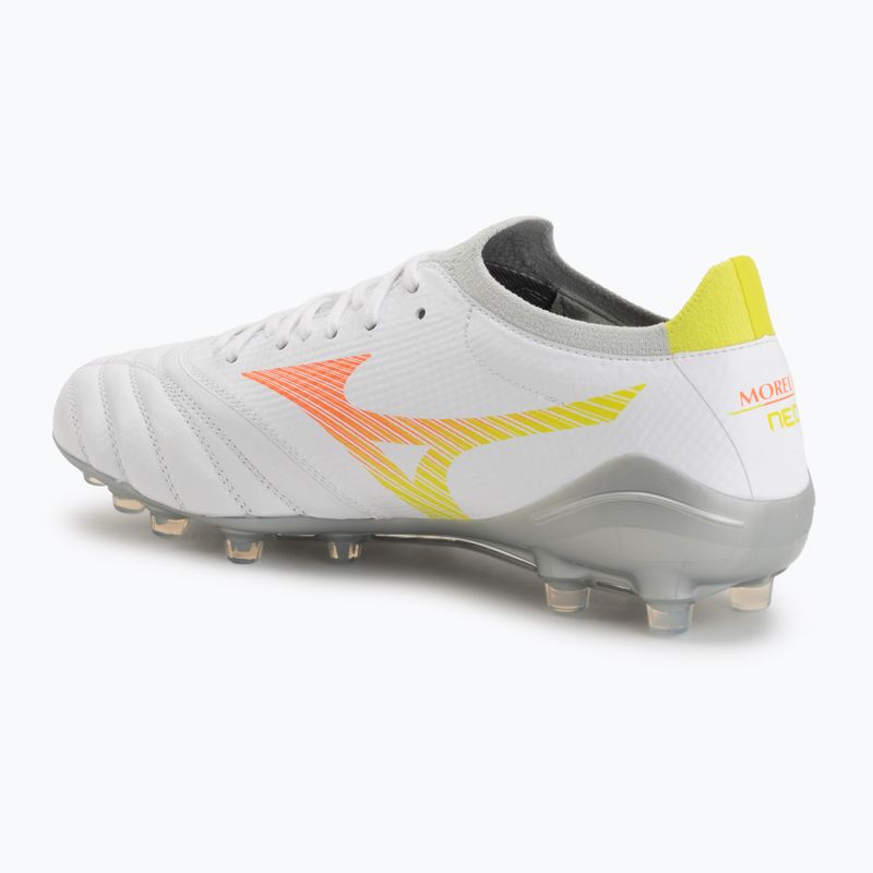 Kopačky  Mizuno Morelia Neo V β Pro AG white/lava orange/evening primrose 3