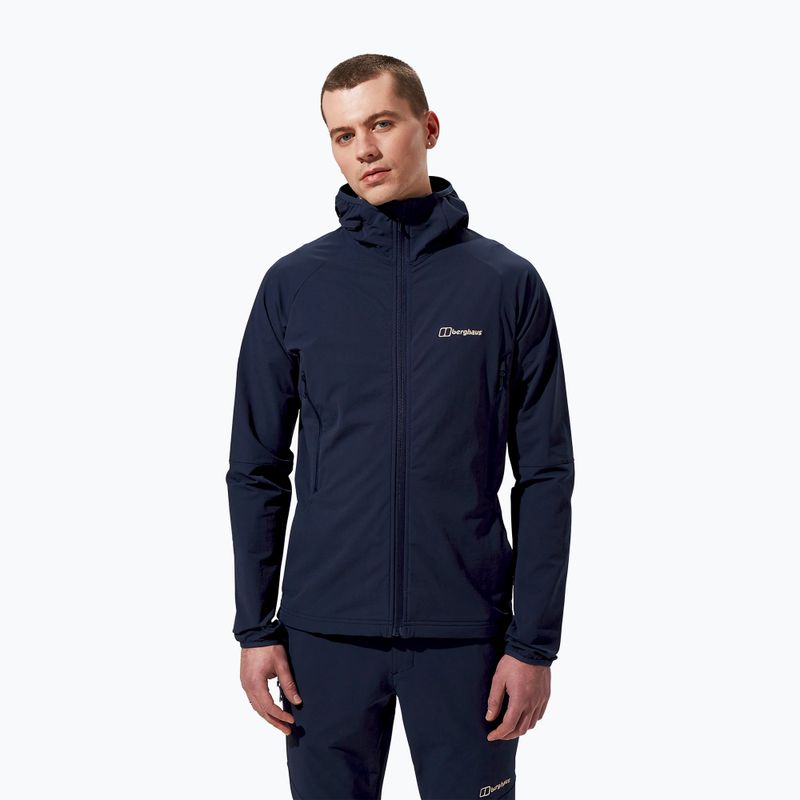 Pánska softshellová bunda Berghaus Skelbo dark blue