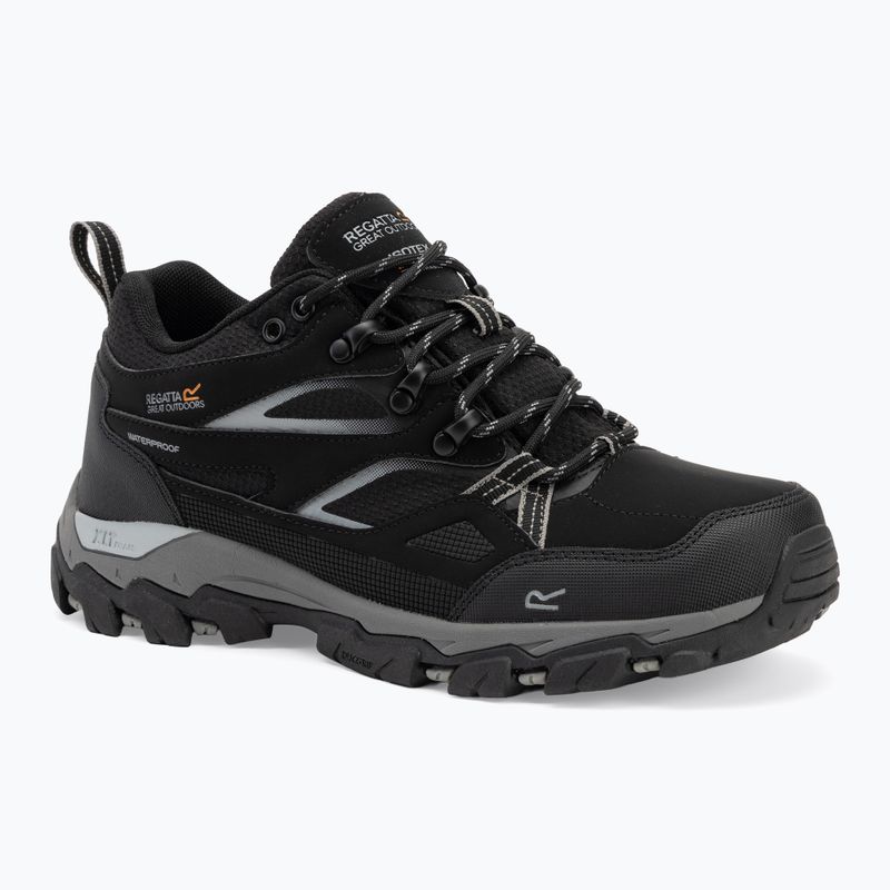 Pánske trekové topánky REGATTA Holcombe III Low black/granite