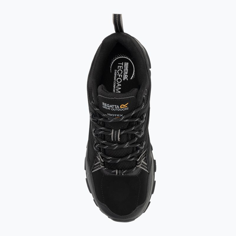 Pánske trekové topánky REGATTA Holcombe III Low black/granite 5