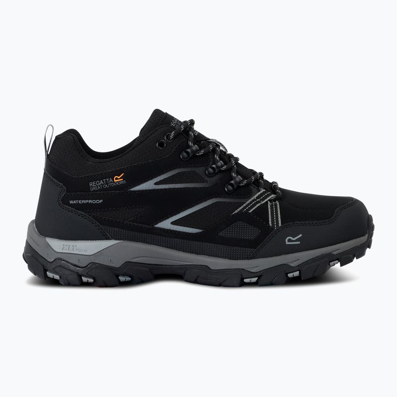 Pánske trekové topánky REGATTA Holcombe III Low black/granite 8