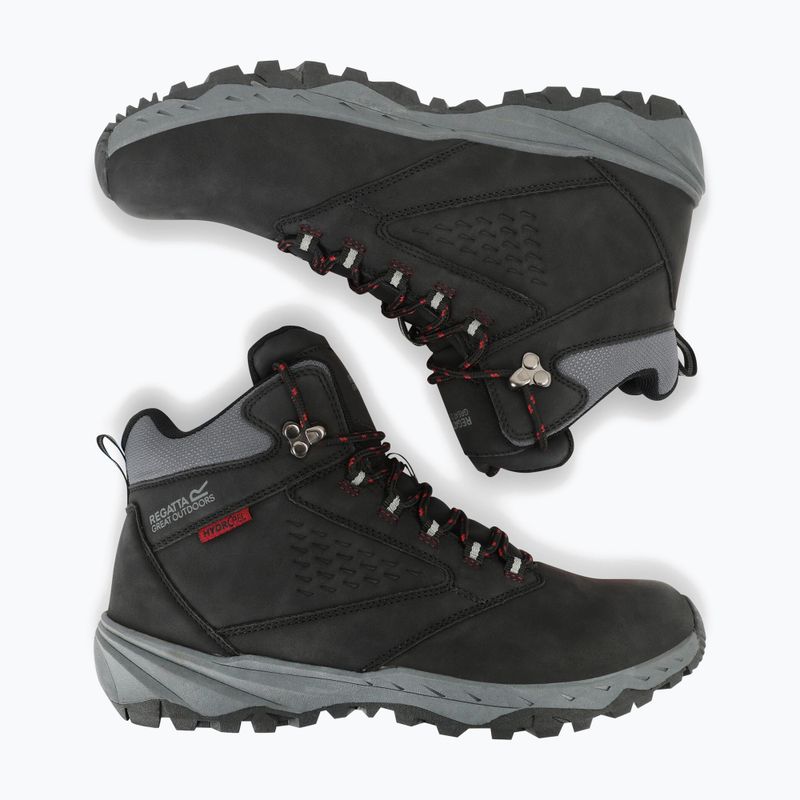 Pánske turistické topánky REGATTA Amble black/rio red 12