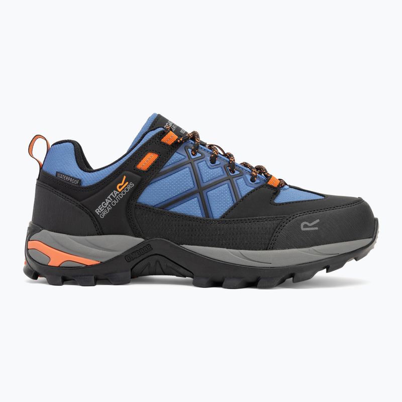 Pánske trekové topánky REGATTA Samaris III Low olympian blue/black/tango 2