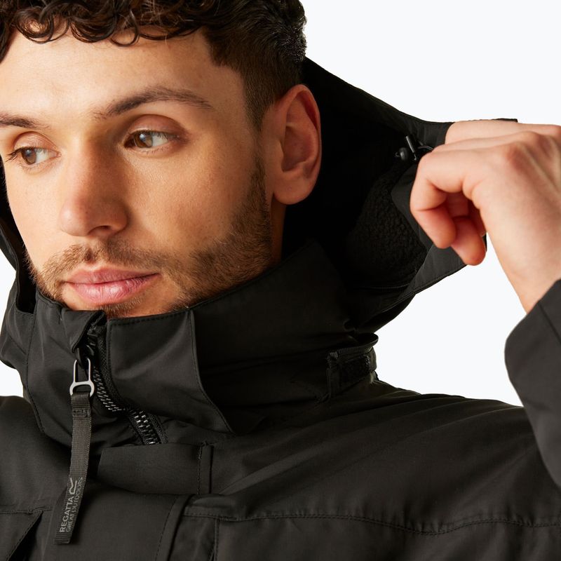 Pánska bunda do dažďa REGATTA brown black 4