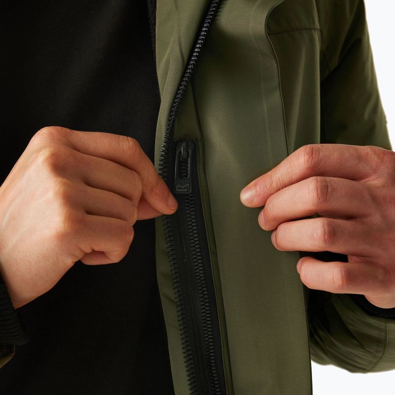 Pánska bunda do dažďa REGATTA Marron olive night/black 9