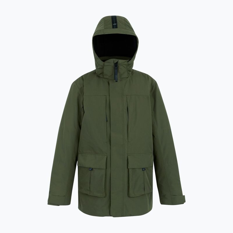 Pánska bunda do dažďa REGATTA Marron olive night/black 10