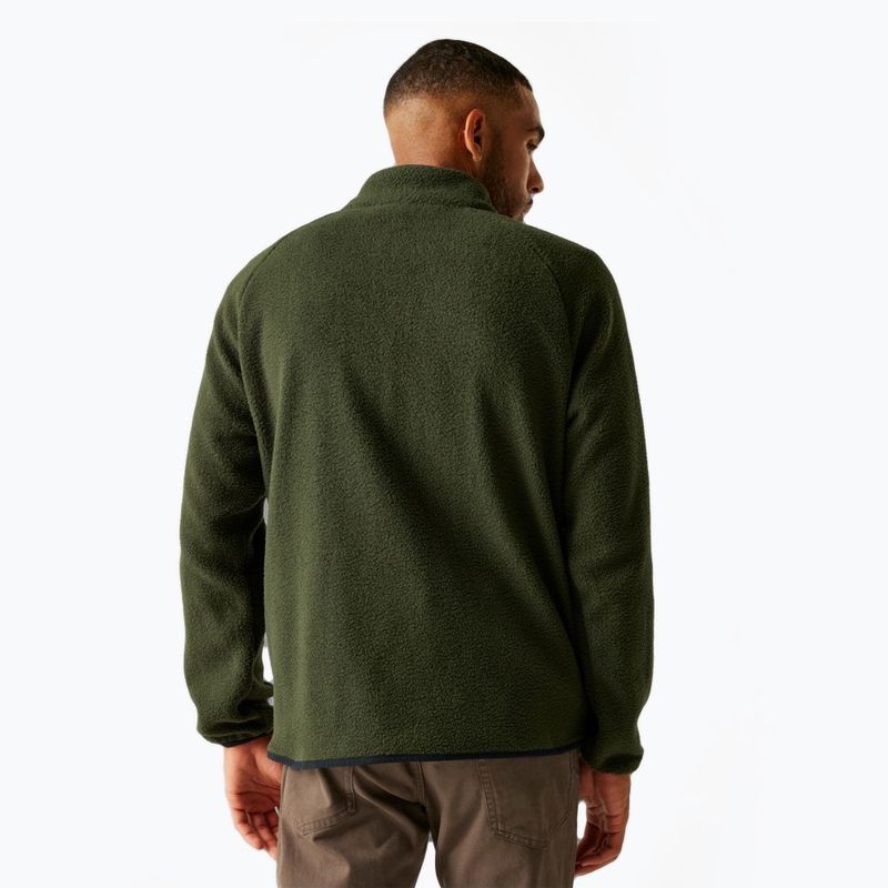 Pánska fleecová mikina REGATTA Frankie Borg dark khaki 3