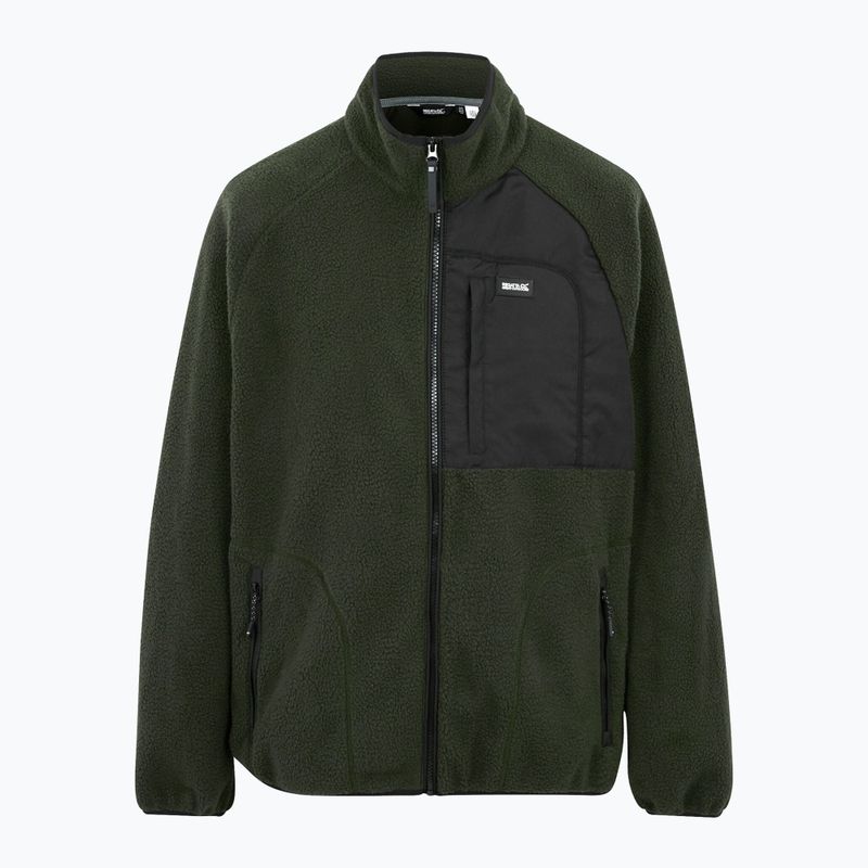 Pánska fleecová mikina REGATTA Frankie Borg dark khaki 5