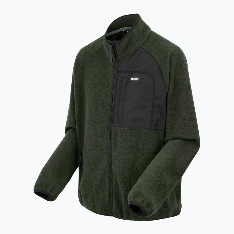 Pánska fleecová mikina REGATTA Frankie Borg dark khaki 7