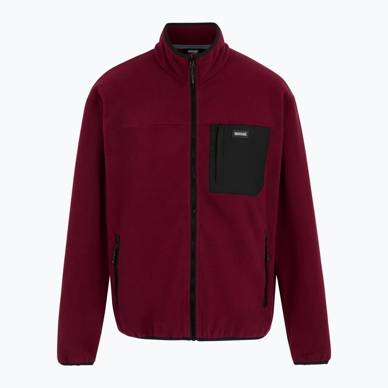 Pánska fleecová mikina REGATTA Frankie Full Zip dark maroon 6