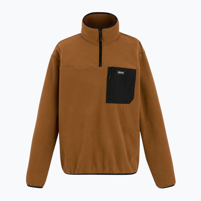 Pánska fleecová mikina REGATTA Frankie Half Zip brown 5