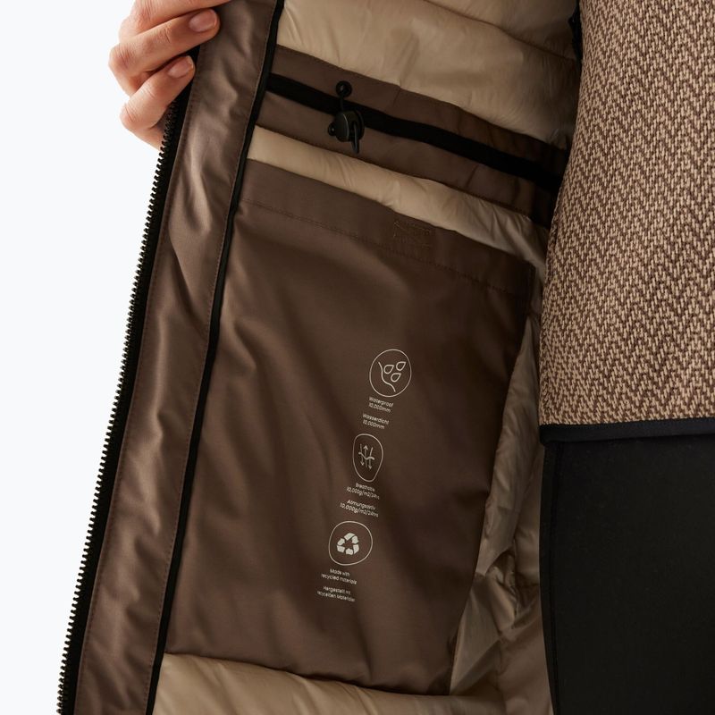 Dámska nepremokavá bunda REGATTA brown mocha/perfectly pale 8