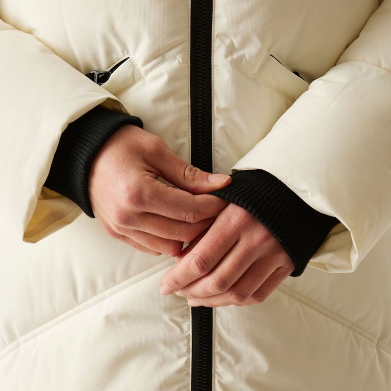 Dámsky zateplený kabát REGATTA Ujeane stone white/black 7