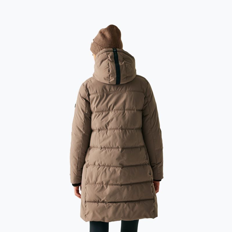 Dámsky zateplený kabát REGATTA Eryn mocha/black 3