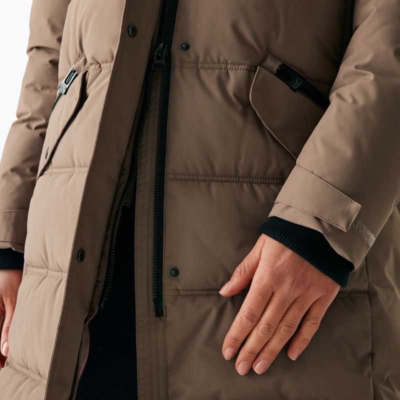 Dámsky zateplený kabát REGATTA Eryn mocha/black 7