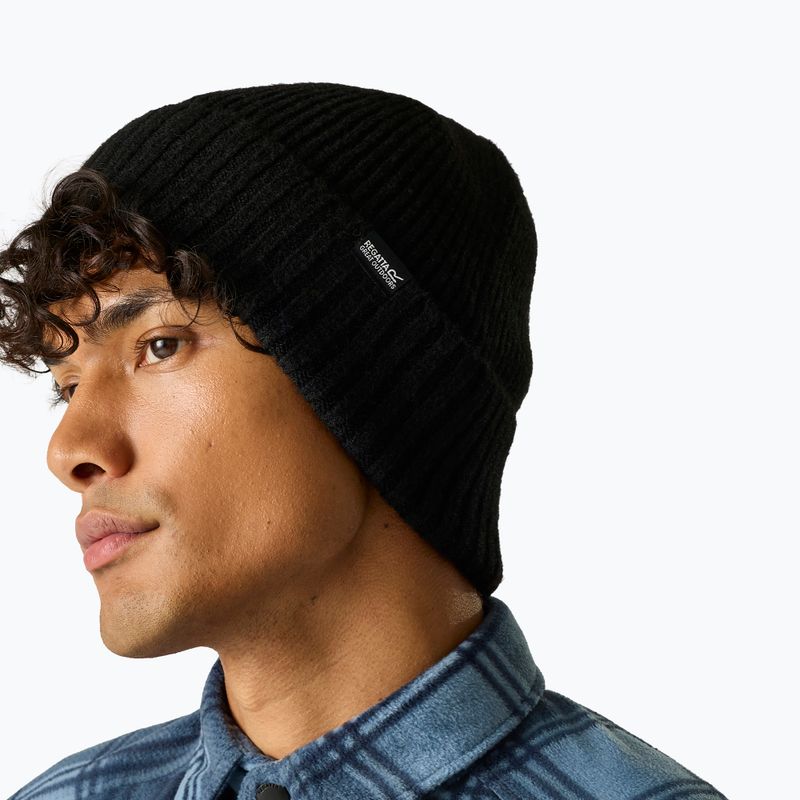 Dámska zimná čiapka REGATTA Ribbed Basic black 5