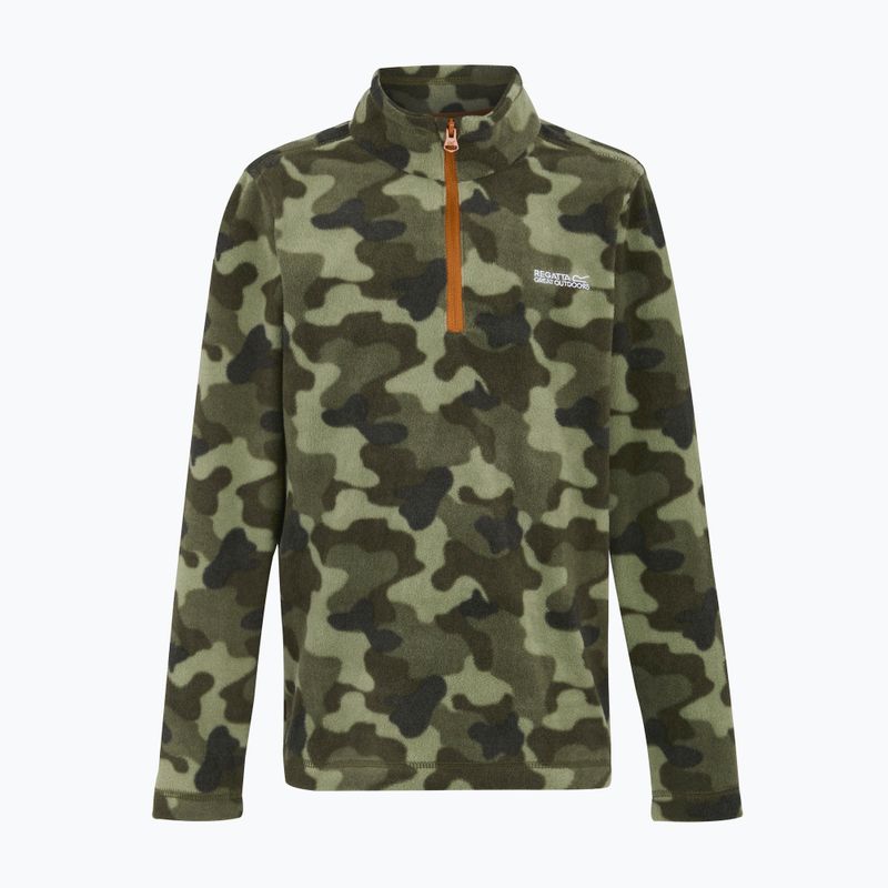 Detská fleecová mikina REGATTA Hot Shot II olive night camo 5