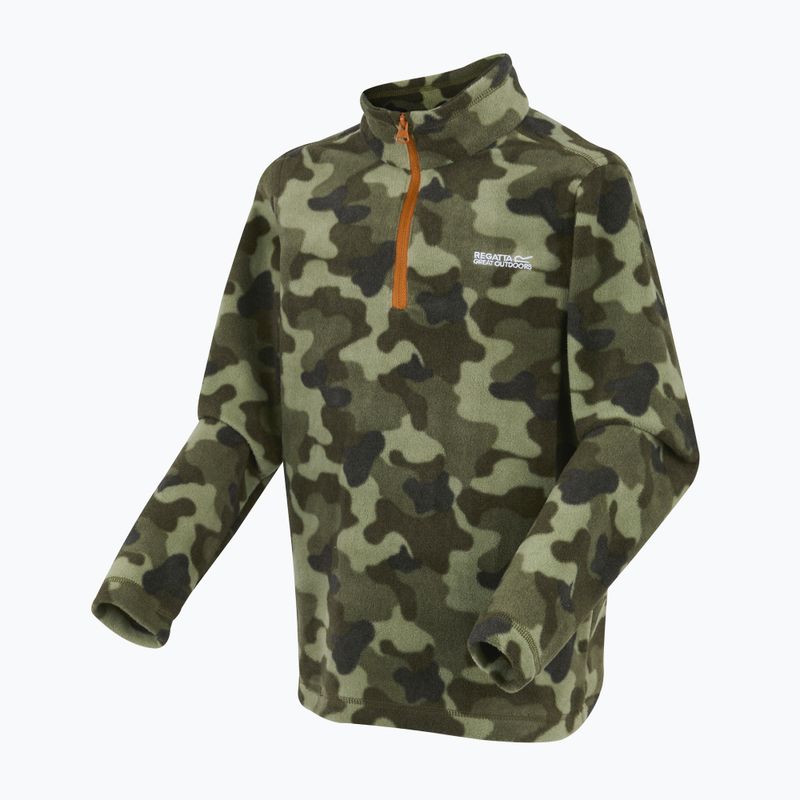 Detská fleecová mikina REGATTA Hot Shot II olive night camo 7