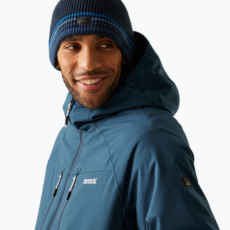 Pánska bunda do dažďa REGATTA Highton Stretch Padded moonlight denim/navy 5
