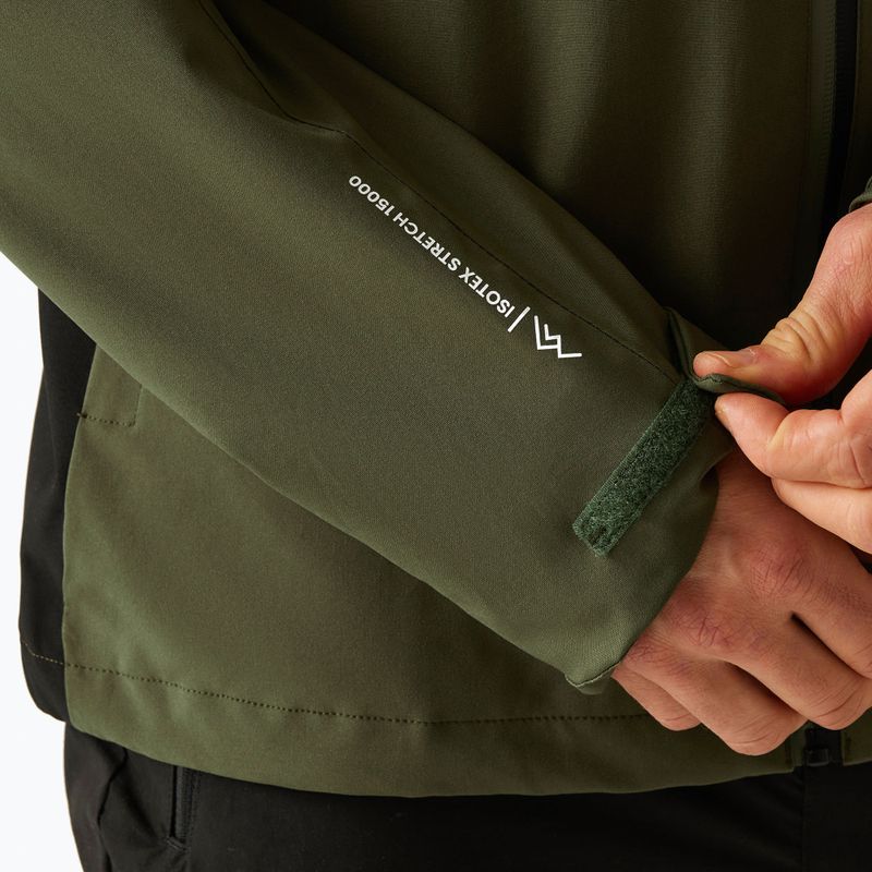 Pánska softshellová bunda REGATTA Birchdale II olive night/black 8