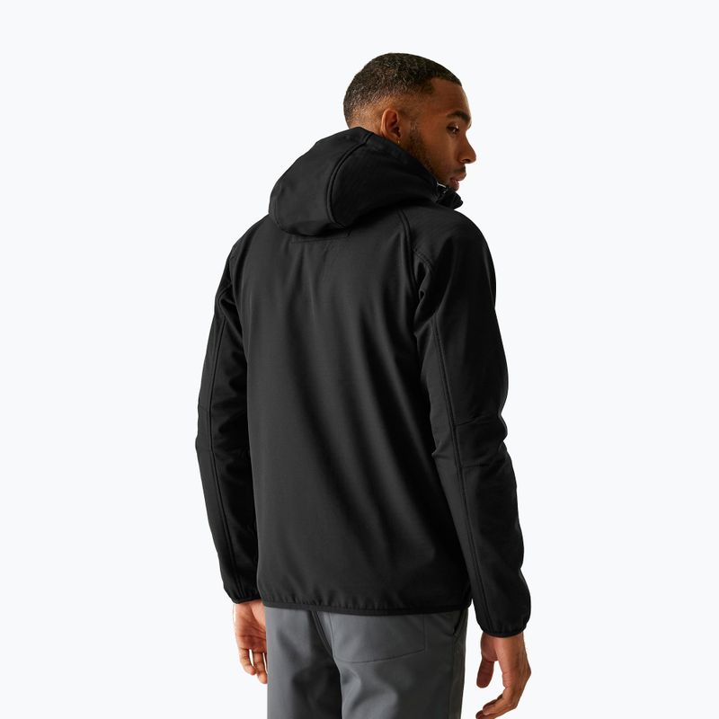Pánska softshellová bunda REGATTA Arec III black/black 3