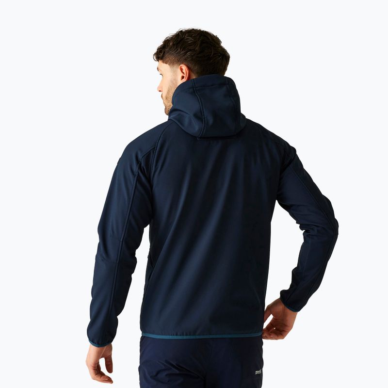 Pánska softshellová bunda REGATTA Arec III navy/moonlight denim 3