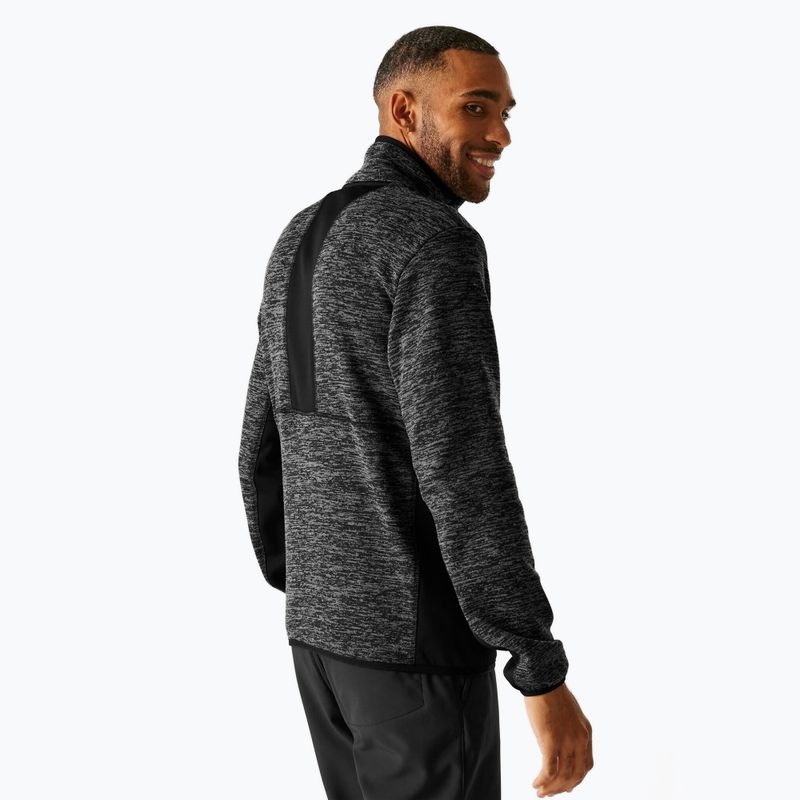 Pánska mikina REGATTA Baslinn ash marl/black 3