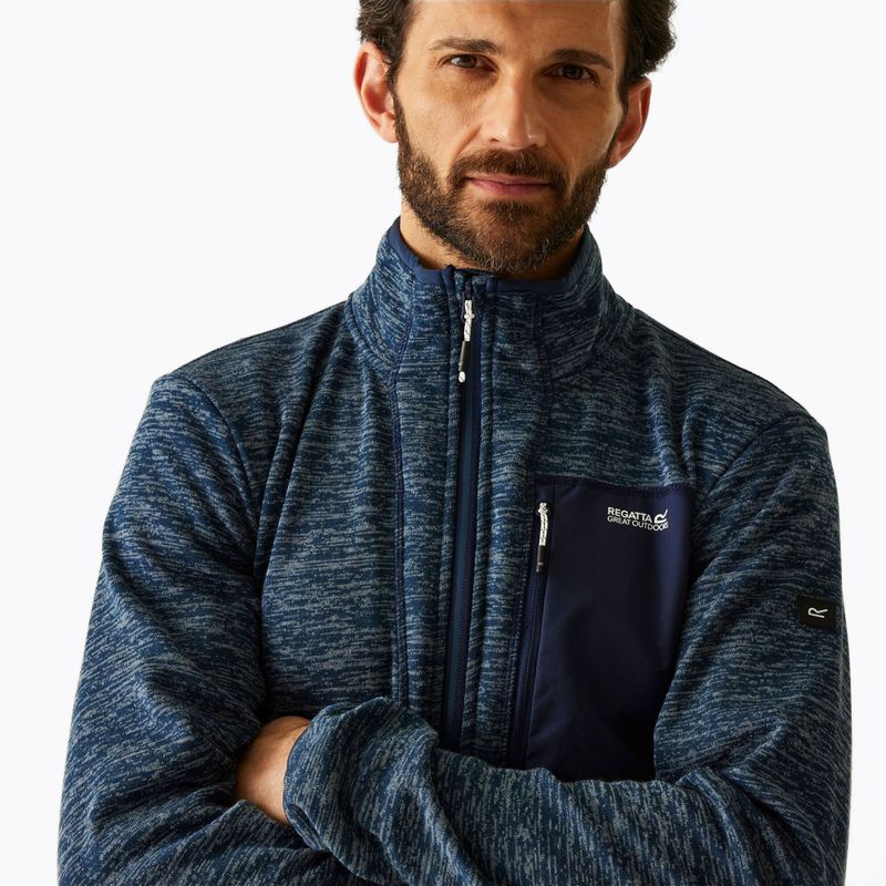 Pánska mikina REGATTA Baslinn moonlight denim marl/navy 4