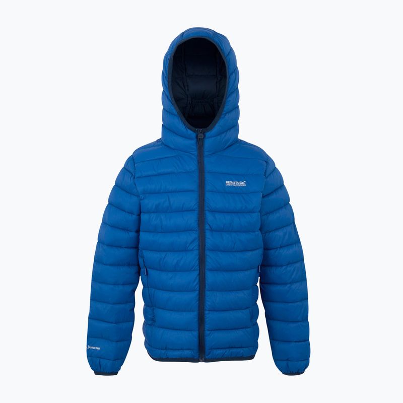 Detská bunda REGATTA Hooded Marizion snorkel blue/moonlight denim