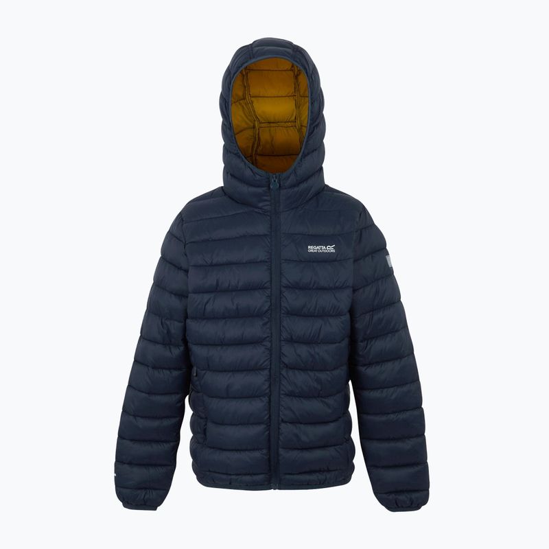 Detská bunda REGATTA Hooded Marizion navy/gold flake