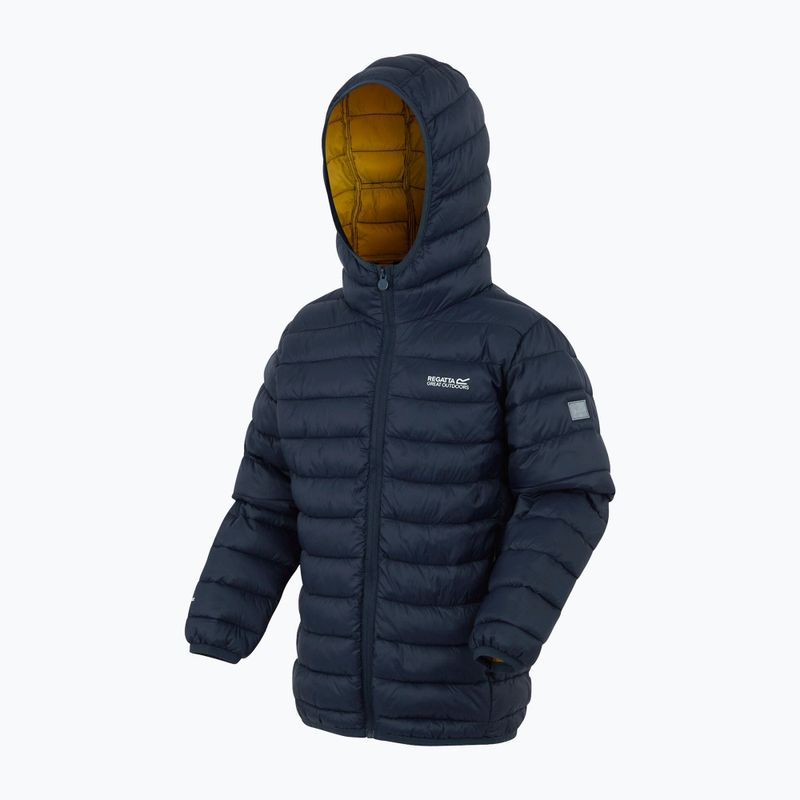 Detská bunda REGATTA Hooded Marizion navy/gold flake 3