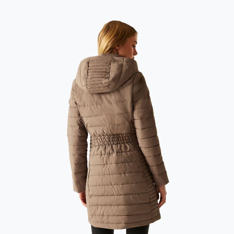 Dámsky zateplený kabát REGATTA Andria mocha/perfectly pale 3